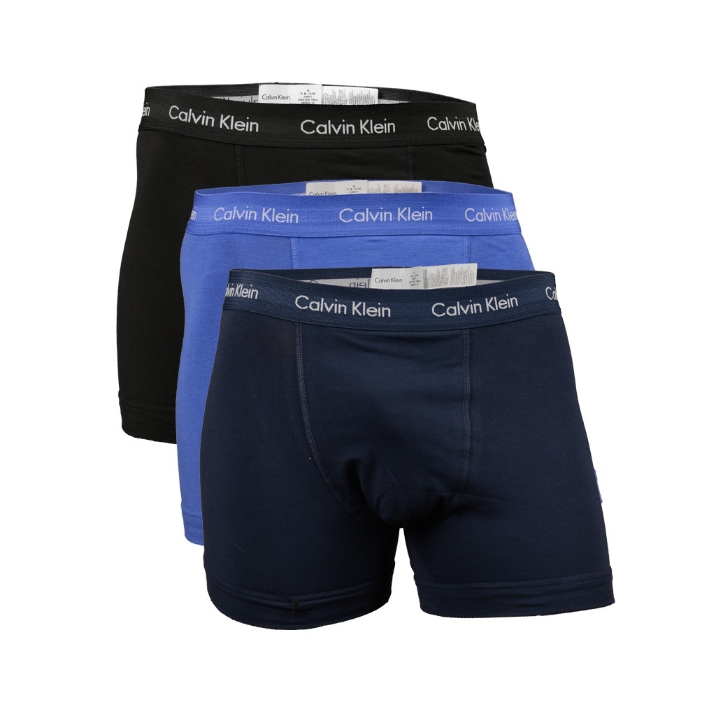 3 BOXER TRUNKS BLU