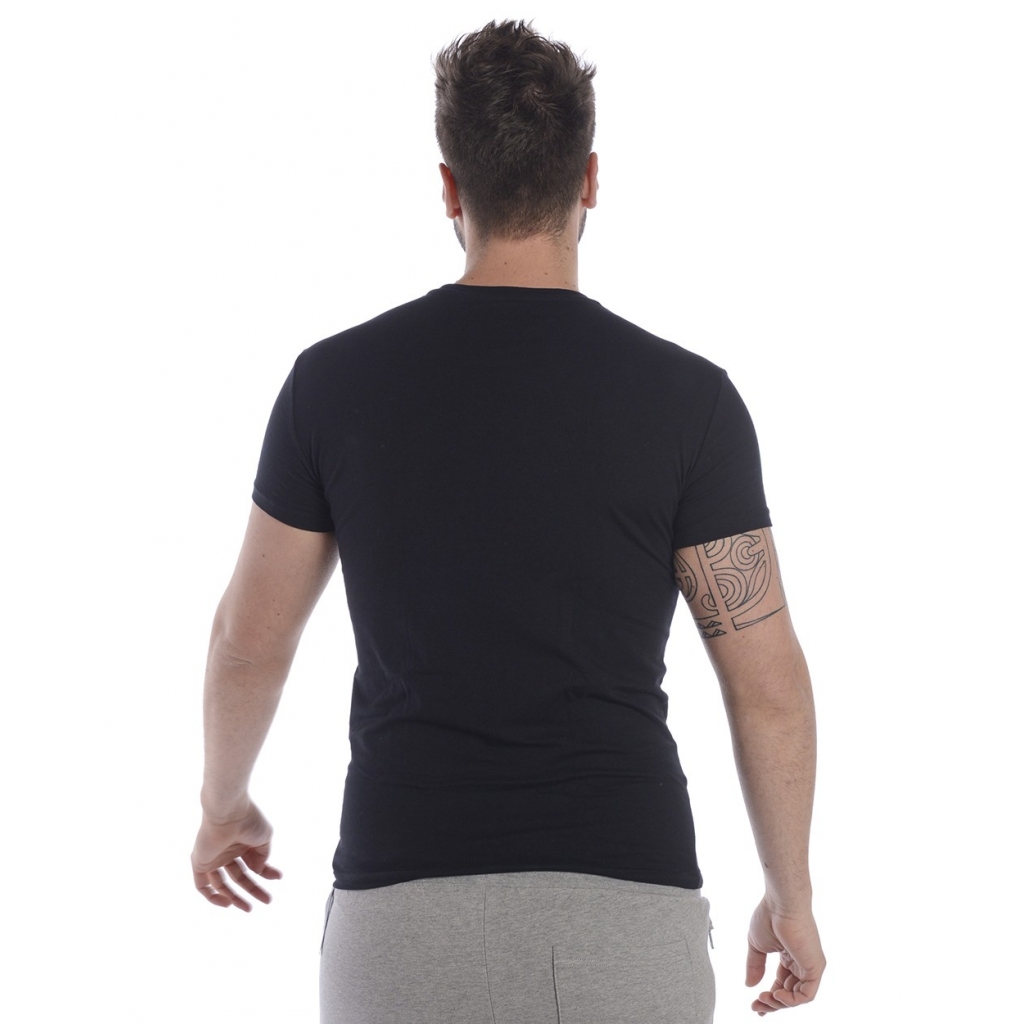 T-SHIRT STRETCH COTTON CREW NECK T SHI NERO