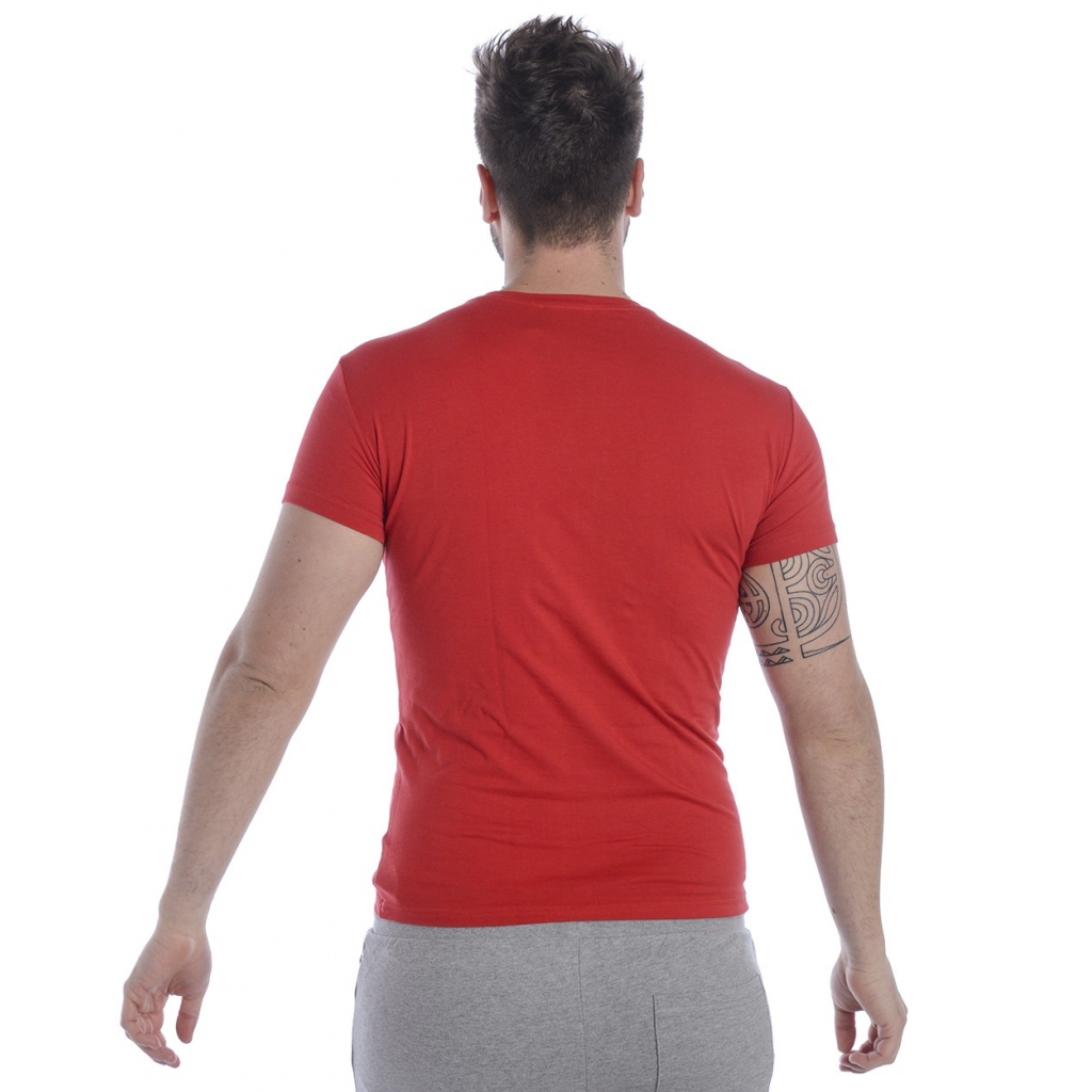 T-SHIRT STRETCH COTTON CREW NECK T SHI ROSSO