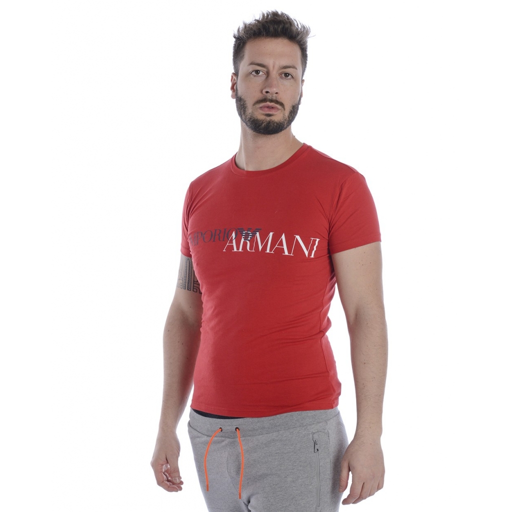 T-SHIRT STRETCH COTTON CREW NECK T SHI ROSSO