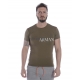 T-SHIRT STRETCH COTTON CREW NECK T SHI MARRONE