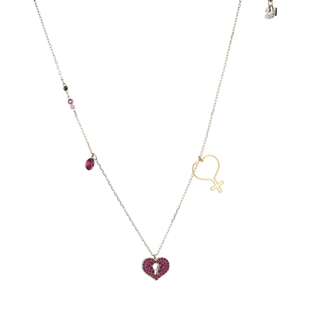 COLLANA MINE HEART ROSA