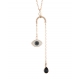 COLLANA DUO EVIL EYE Y BIANCO