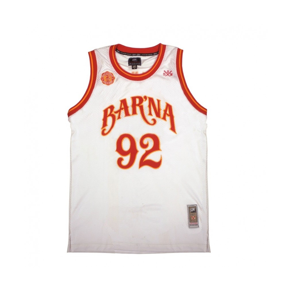CASACCA 5TATE OF MIND BASKETBALL JERSEY BARNA DEFENDERS White/Red/Yellow/Orange unico