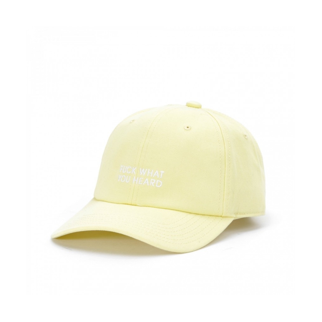 CAPPELLO VISIERA CURVA WHAT YOU HEARD GIALLO