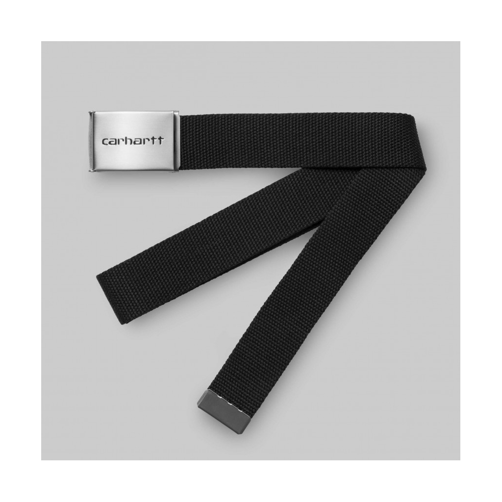 CINTURA CLIP BELT CHROME BLACK