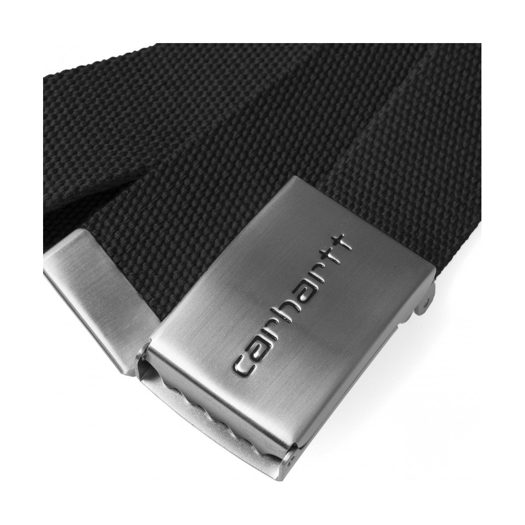 CINTURA CLIP BELT CHROME BLACK