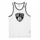 CANOTTA NBA TEAM APPAREL POP LOGO TANK BRONET WHITE