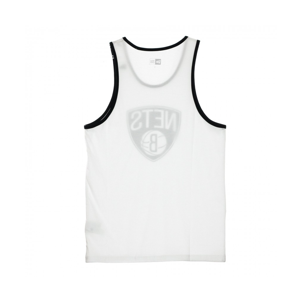 CANOTTA NBA TEAM APPAREL POP LOGO TANK BRONET WHITE