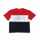 MAGLIETTA ALLISON TEE BLACK IRIS/TRUE RED/BRIGHT WHITE