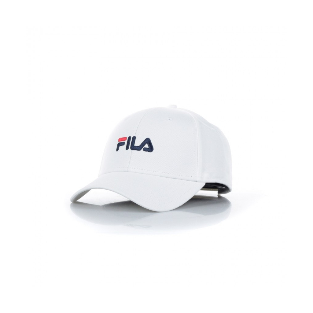 CAPPELLO VISIERA CURVA LINEAR LOGO 6 PANEL BRIGHT WHITE