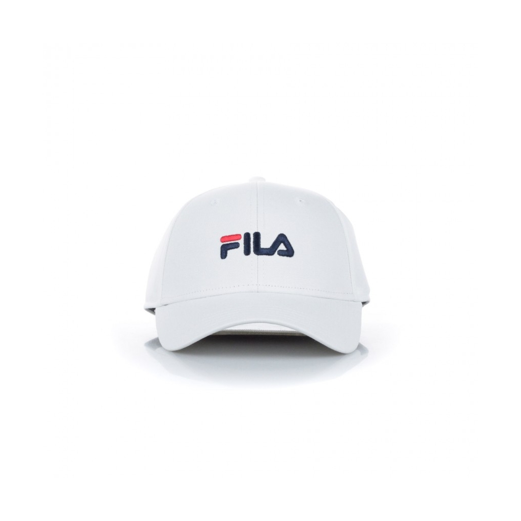 CAPPELLO VISIERA CURVA LINEAR LOGO 6 PANEL BRIGHT WHITE