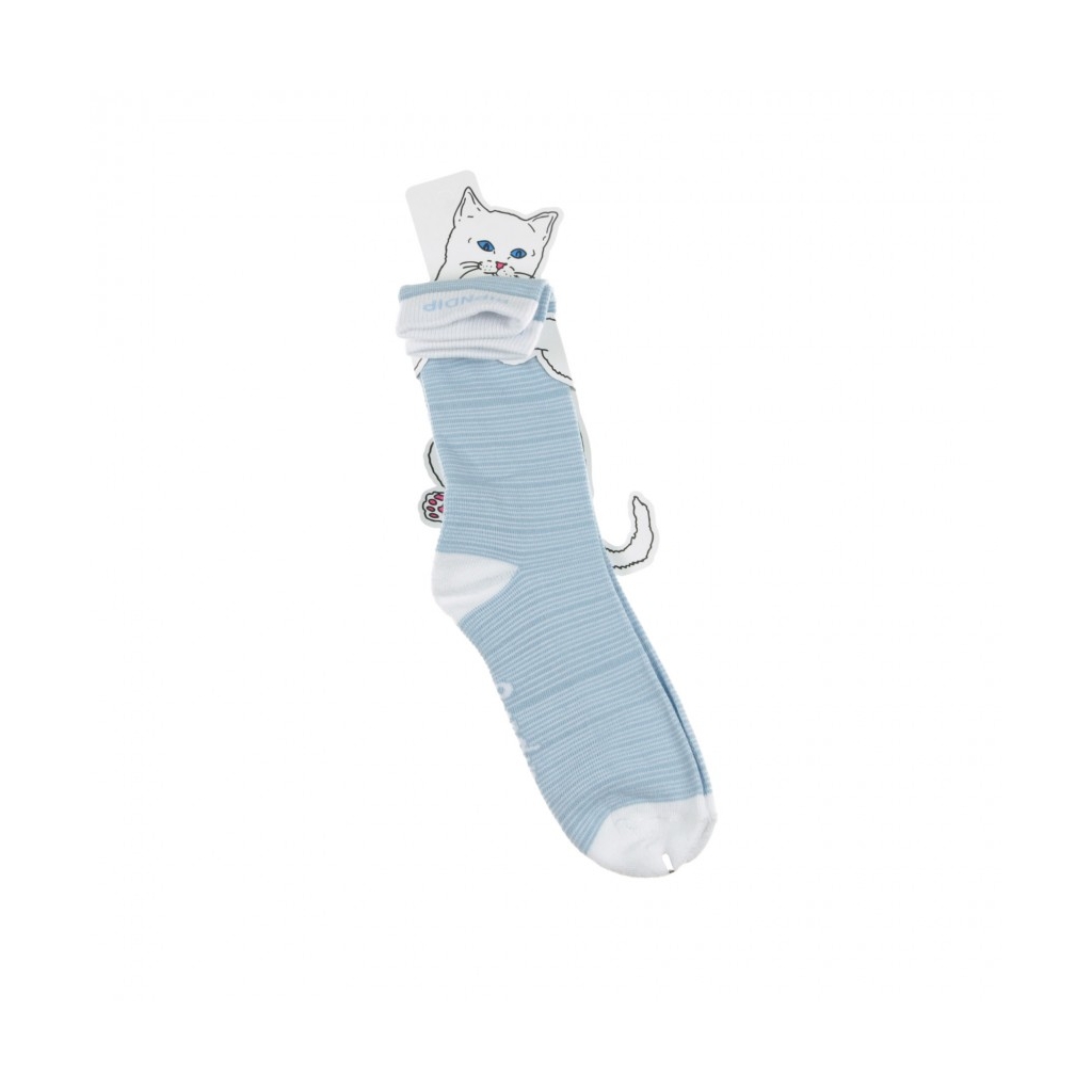 CALZE PEEKING NERM SOCKS BABY BLUE/WHITE