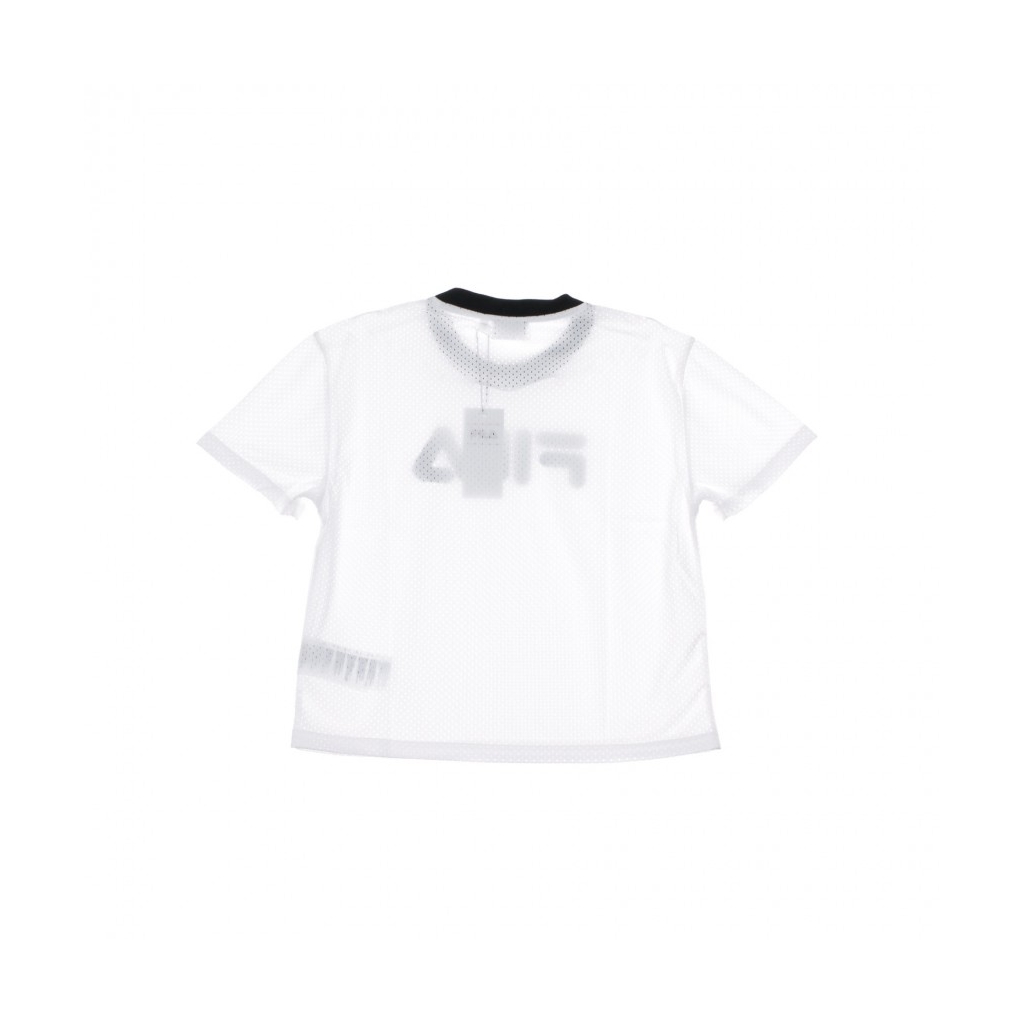 MAGLIETTA MICHELLE CROPPED MESH TEE BRIGHT WHITE