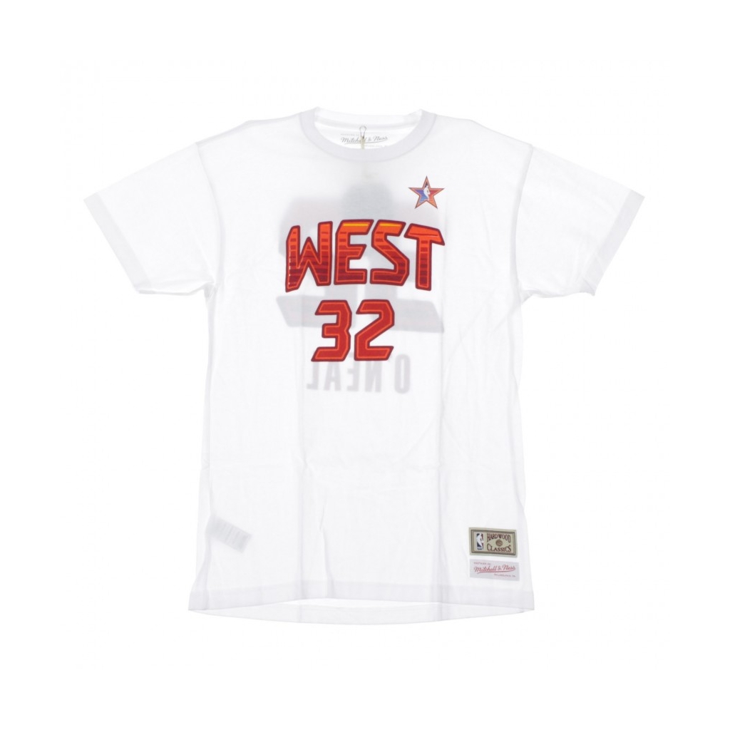 MAGLIETTA NBA NAME  NUMBER TEE NO32 SHAQUILLE ONEAL ALL STAR WEST 2009 WHITE/ORIGINAL TEAM COLORS