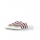 CIABATTE ADILETTE COLLEGIATE BURGUNDY/WHITE/OFF WHITE