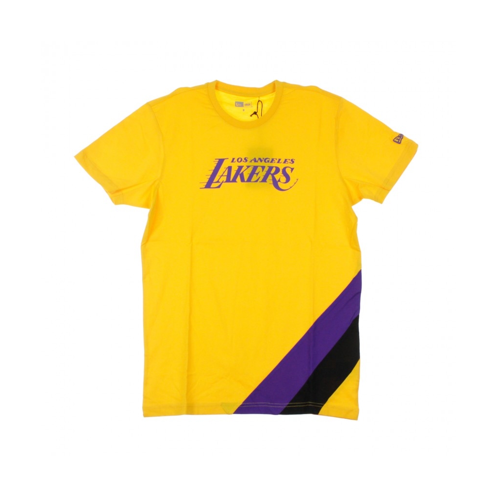 MAGLIETTA NBA COLOUR BLOCK TEE LOSLAK GOLD/ORIGINAL TEAM COLORS