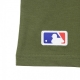 MAGLIETTA MLB TEAM LOGO TEE NEYYAN NEW OLIVE/WHITE