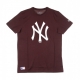 MAGLIETTA MLB TEAM LOGO TEE NEYYAN MAROON/WHITE