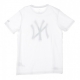 MAGLIETTA  MLB TEAM LOGO TEE NEYYAN WHITE/BLACK