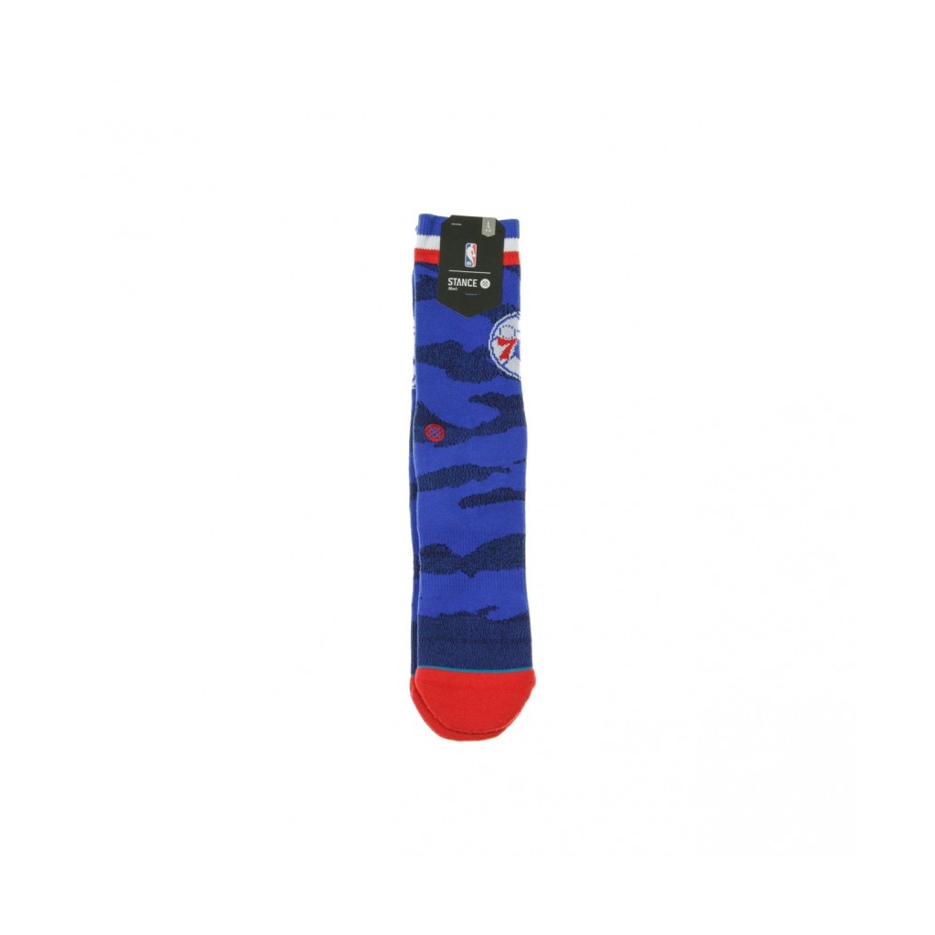 CALZE SIXERS CAMO MELANGE BLUE