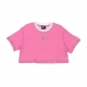 MAGLIETTA CORTA SWOOSH TOP CHINA ROSE/CHINA ROSE
