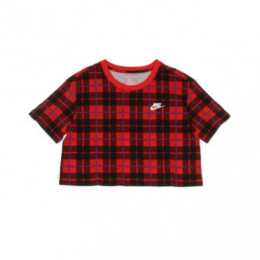 MAGLIETTA CORTA TEE FUTURA PLAID UNIVERSITY RED