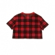 MAGLIETTA CORTA TEE FUTURA PLAID UNIVERSITY RED