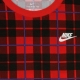 MAGLIETTA CORTA TEE FUTURA PLAID UNIVERSITY RED