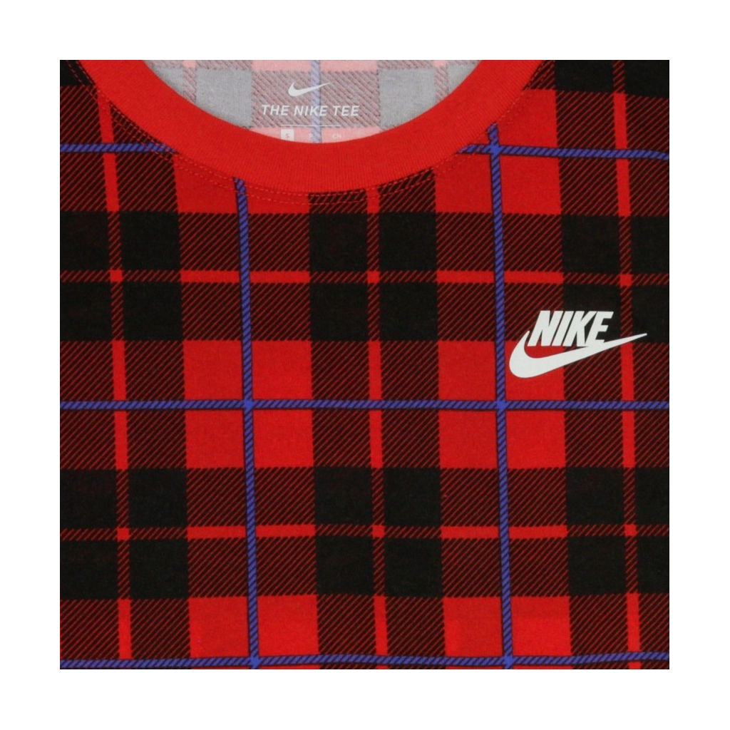 MAGLIETTA CORTA TEE FUTURA PLAID UNIVERSITY RED