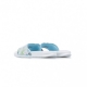 CIABATTE WMNS BENASSI JDI PRINT WHITE/WHITE/BLUE GAZE/APHID GREEN