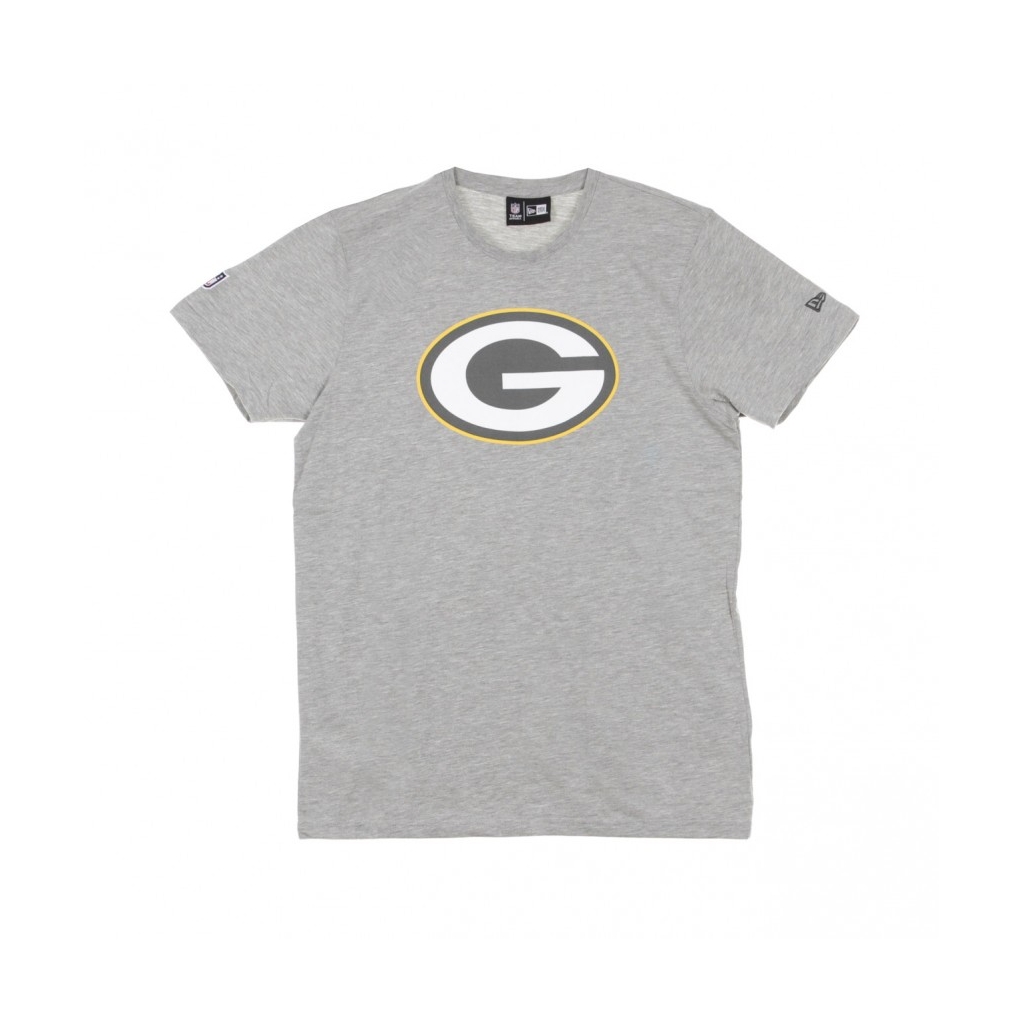 MAGLIETTA TEAM LOGO TEE GREEPAC LIGHT GREY HEATHER/ORGINAL TEAM COLORS