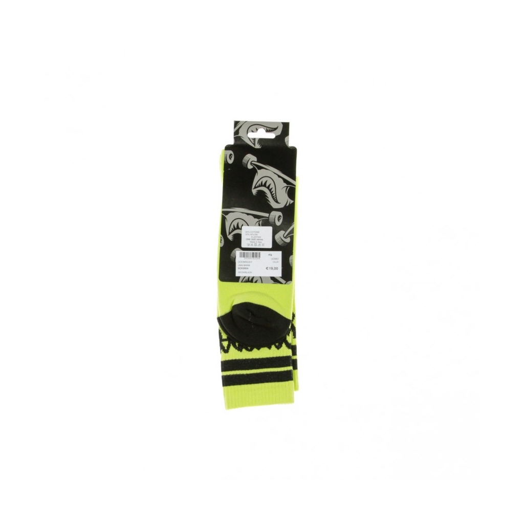 CALZE LOGO SOCKS NEON/BLACK