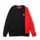 FELPA GIROCOLLO WEPMA CREW BLACK/RED