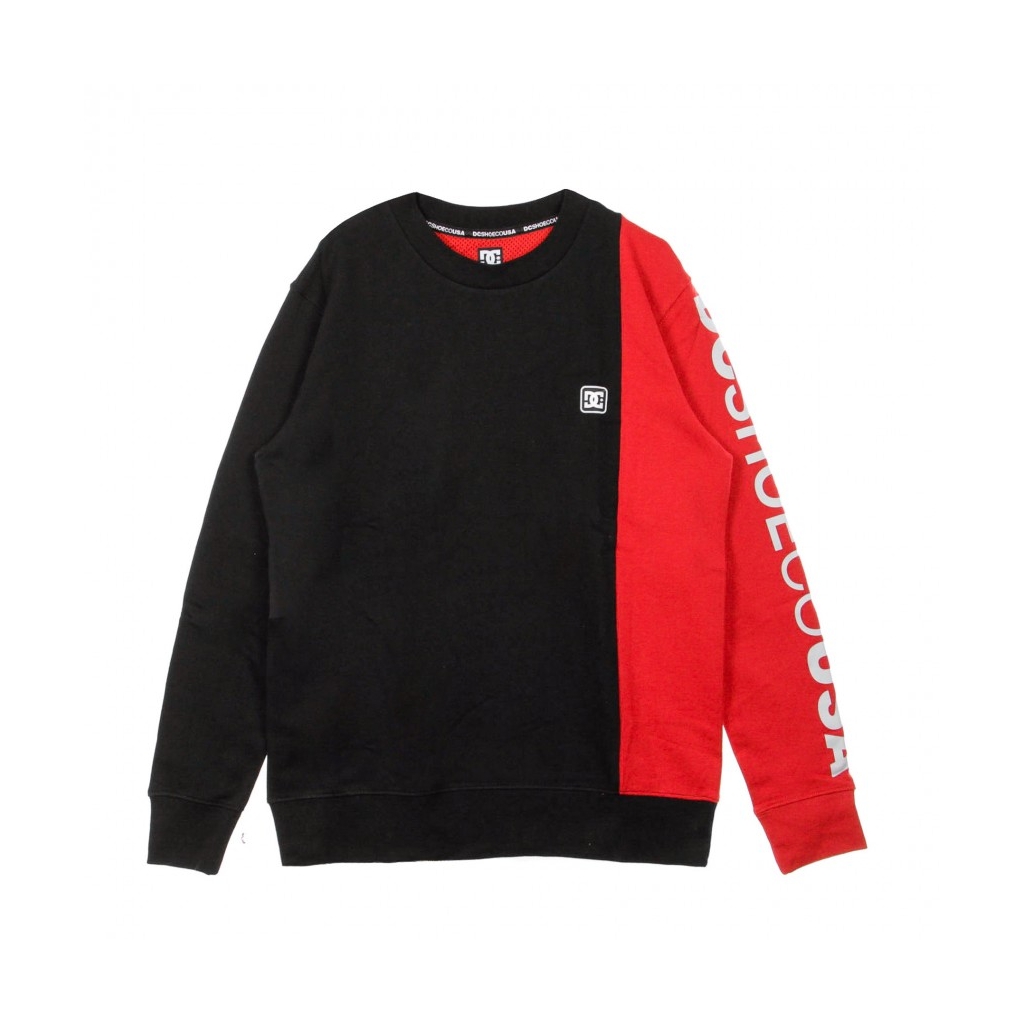 FELPA GIROCOLLO WEPMA CREW BLACK/RED