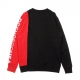 FELPA GIROCOLLO WEPMA CREW BLACK/RED