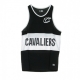 CANOTTA TIPO BASKET NBA MESH WORDMARK TANK CLECAV BLACK/WHITE