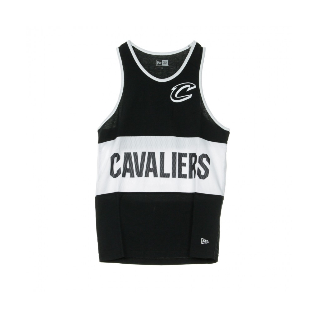 CANOTTA TIPO BASKET NBA MESH WORDMARK TANK CLECAV BLACK/WHITE