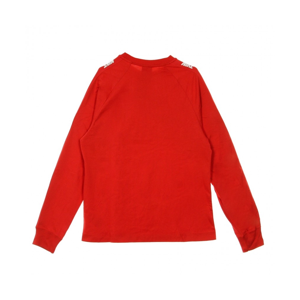 MAGLIETTA MANICA LUNGA TOP LS HYBRID UNIVERSITY RED/UNIVERSITY RED/WHITE