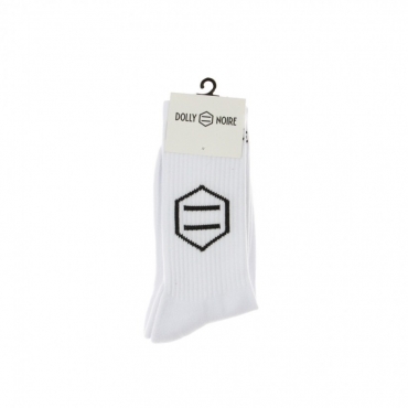 CALZE LOGO SOCKS WHITE/BLACK