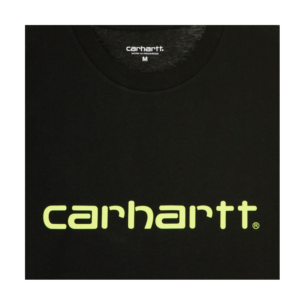 MAGLIETTA SCRIPT BLACK/LIME