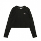 MAGLIETTA CORTA EAVEN L/S CROPPED BLACK