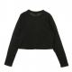 MAGLIETTA CORTA EAVEN L/S CROPPED BLACK