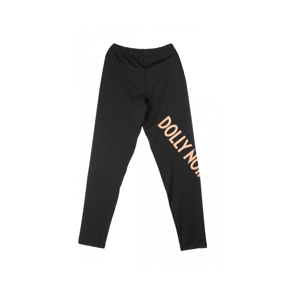 LEGGINS LOGO LEGGINGS BLACK/CANTALOUPE ORANGE