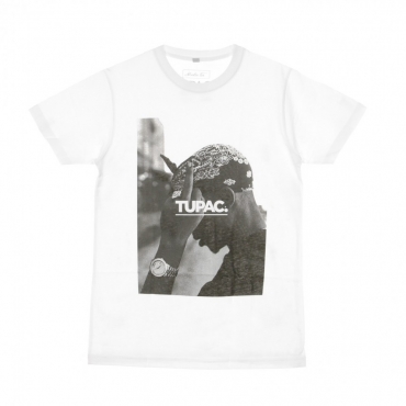 MAGLIETTA 2PAC FCK THE WORLD TEE WHITE