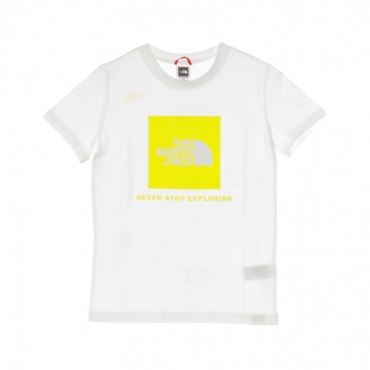 MAGLIETTA BOX TEE WHITE/LEMON