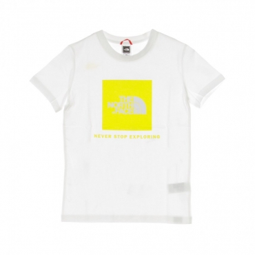 MAGLIETTA BOX TEE WHITE/LEMON