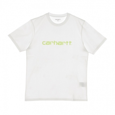 MAGLIETTA SCRIPT WHITE/LIME
