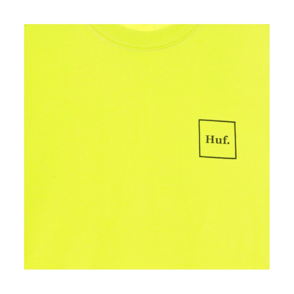 FELPA GIROCOLLO ESSENTIALS DOMESTIC CREW HOT LIME