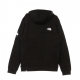 FELPA CAPPUCCIO FINE ALPINE HOODIE BLACK